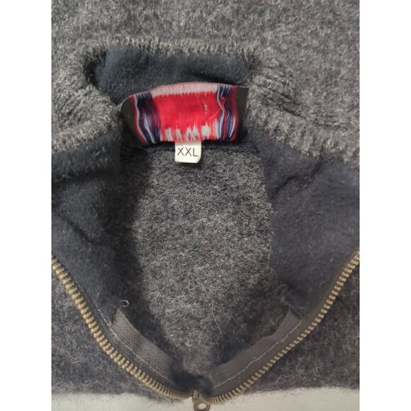 Vintage NORWOOL Pure Wool Sweater Mens 2XLarge XXLarge Zip Neck Norway Nordic - Picture 5 of 10